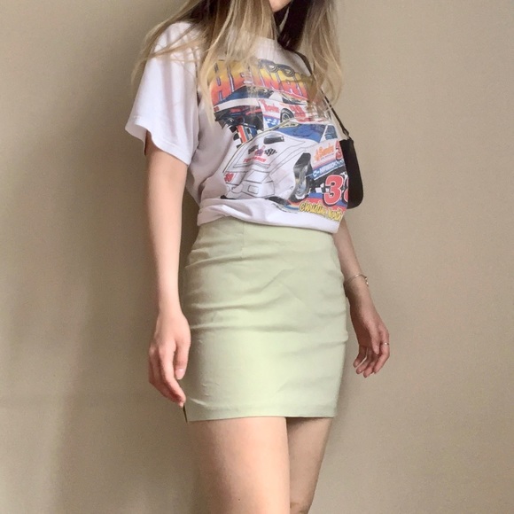 Vintage Sage Green Lux Skirt - Picture 3 of 4